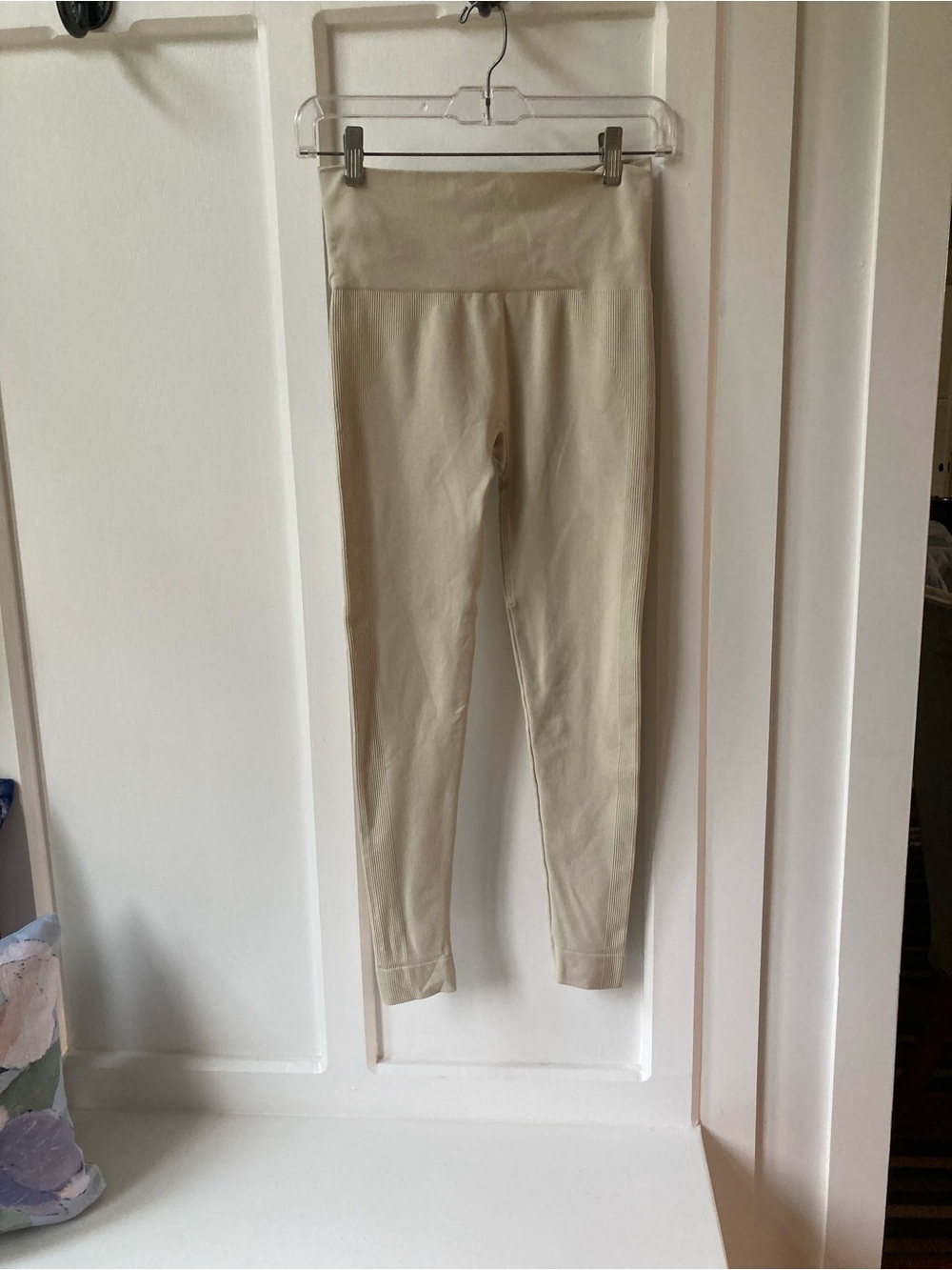 Set Active | High-Waist Compression Cream Leggings
